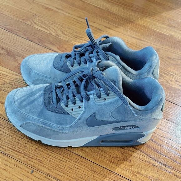Nike Shoes - Velvet Nike Air Max 90 Gray Sneakers
